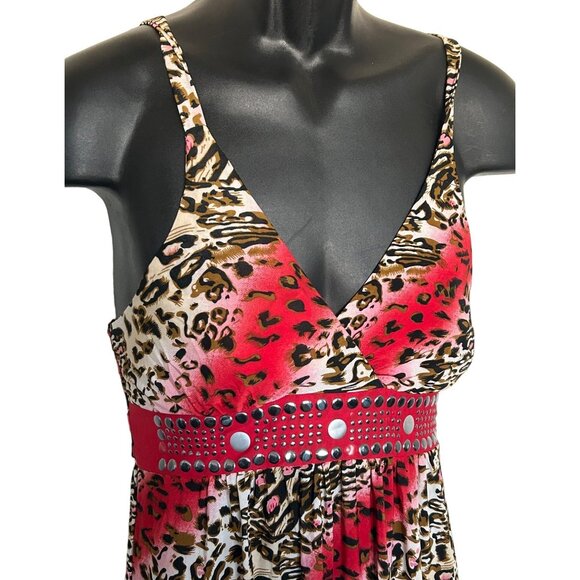 Womens v--neck Magic  Multicolor  Maxi Dress Sz M - Picture 2 of 12